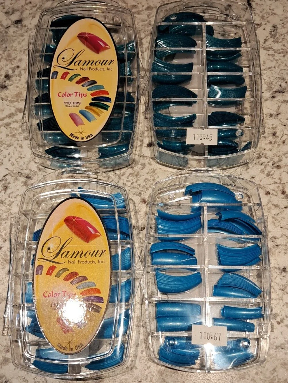 12 NEW Packs Of Lamour Color Tips(110 Tips Per Pack)